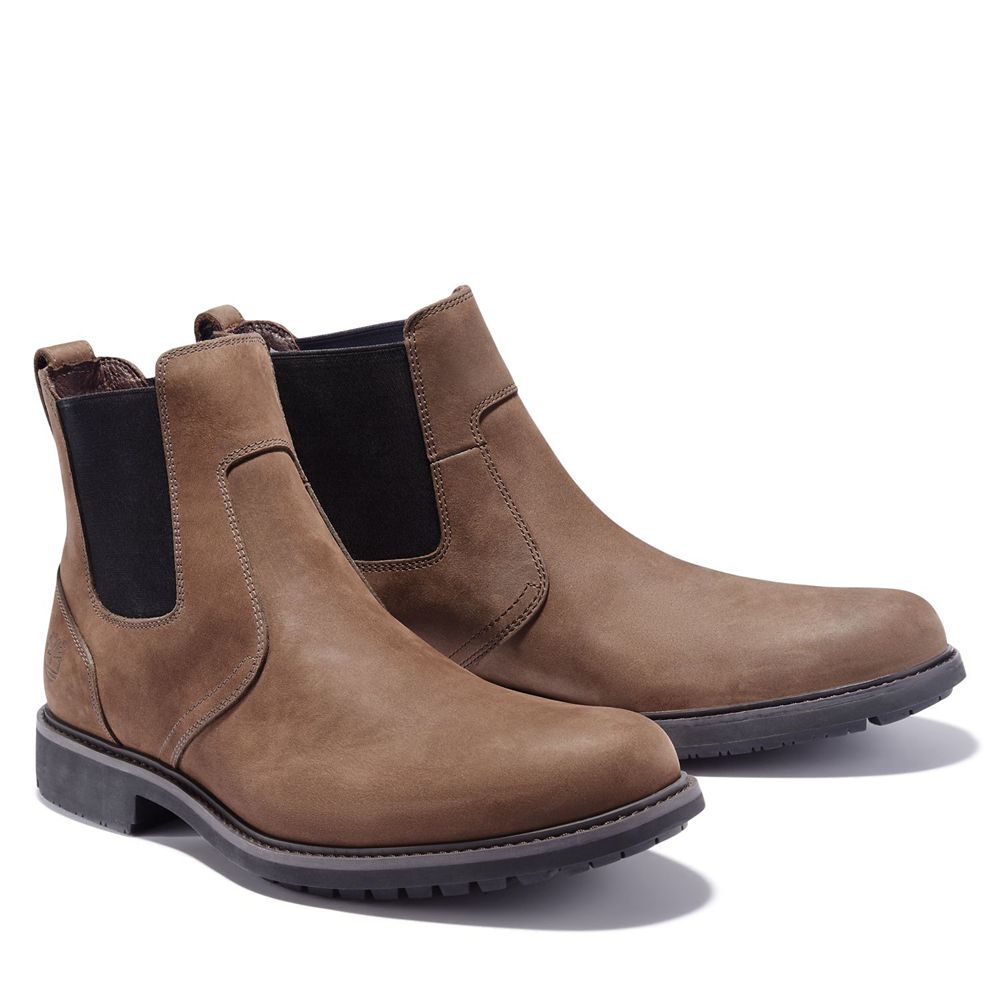 Timberland Chelsea Μποτακια Ανδρικα Καφε - Stormbuck - Greece 3065419-JV